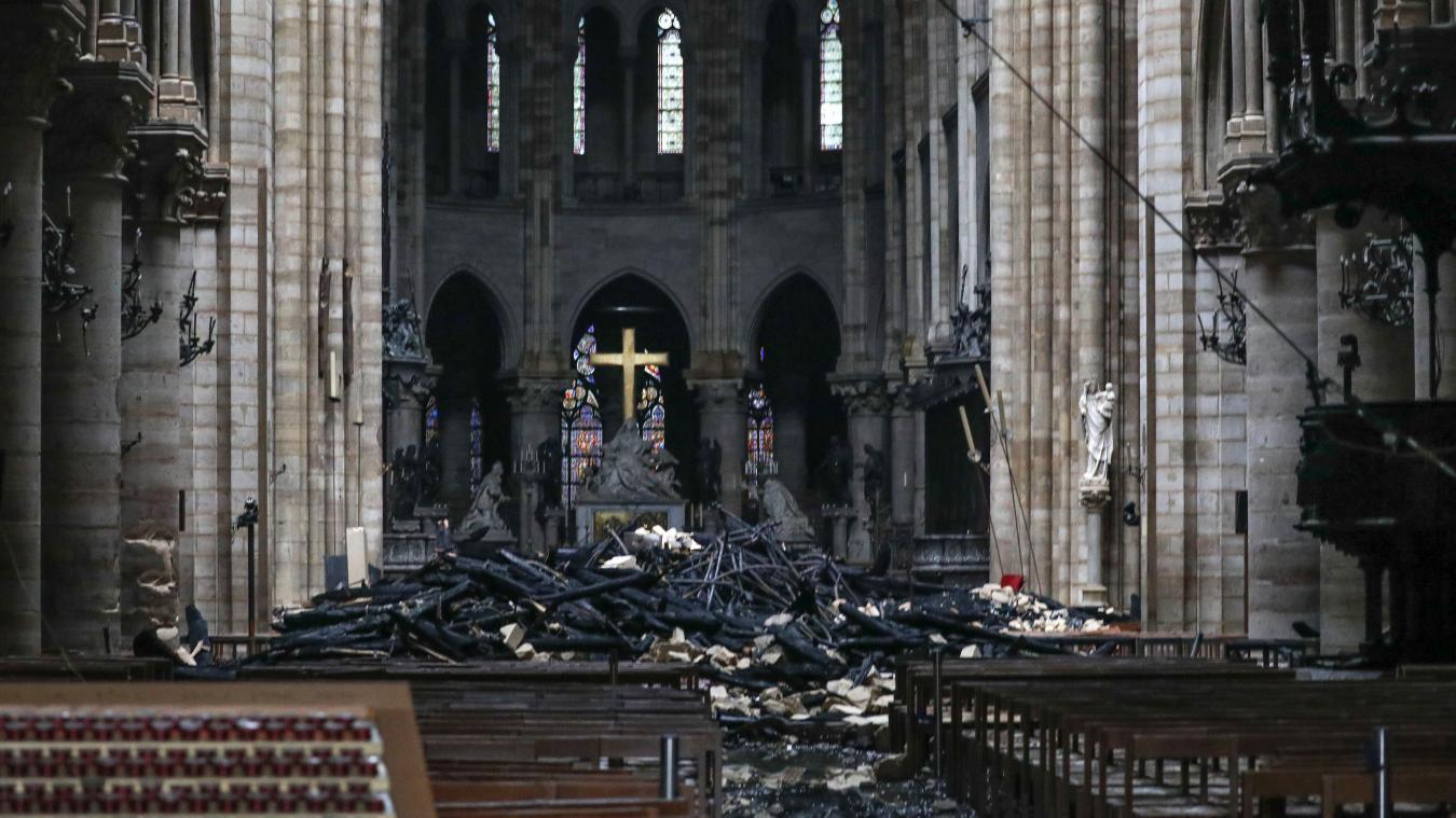 <p>Bilder aus dem Innenraum von Notre-Dame zeigen die Schäden nach dem Brand.</p>