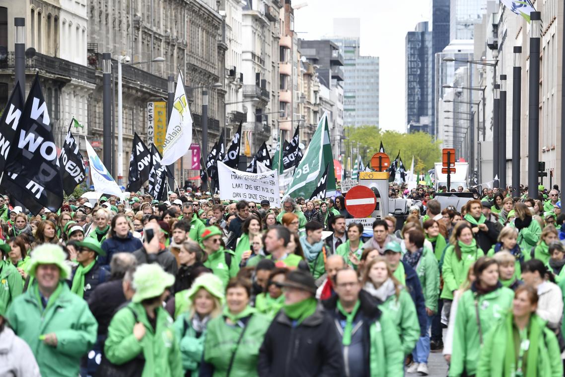 <p>Die Demonstranten protestierten gegen Unterfinanzierung, schwierige Arbeitsbedingungen und Personalmangel im Non-Profit-Sektor.</p>