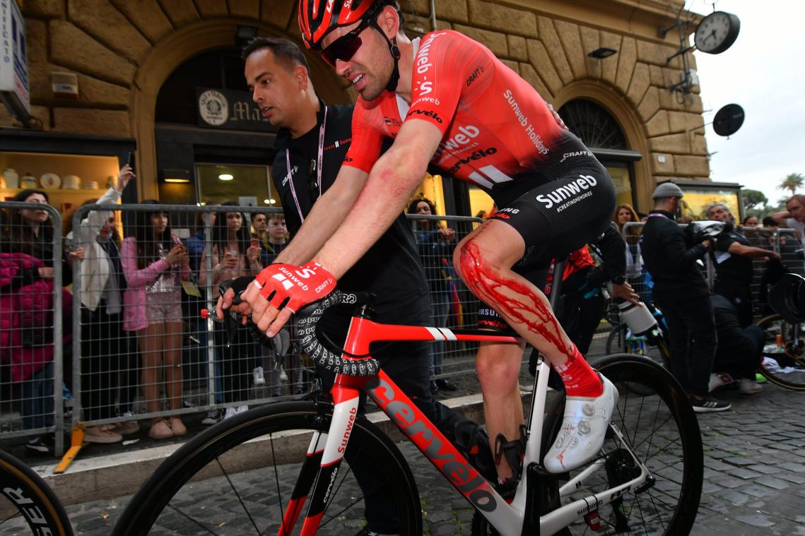 <p>Tom Dumoulin war schwer gezeichnet.</p>