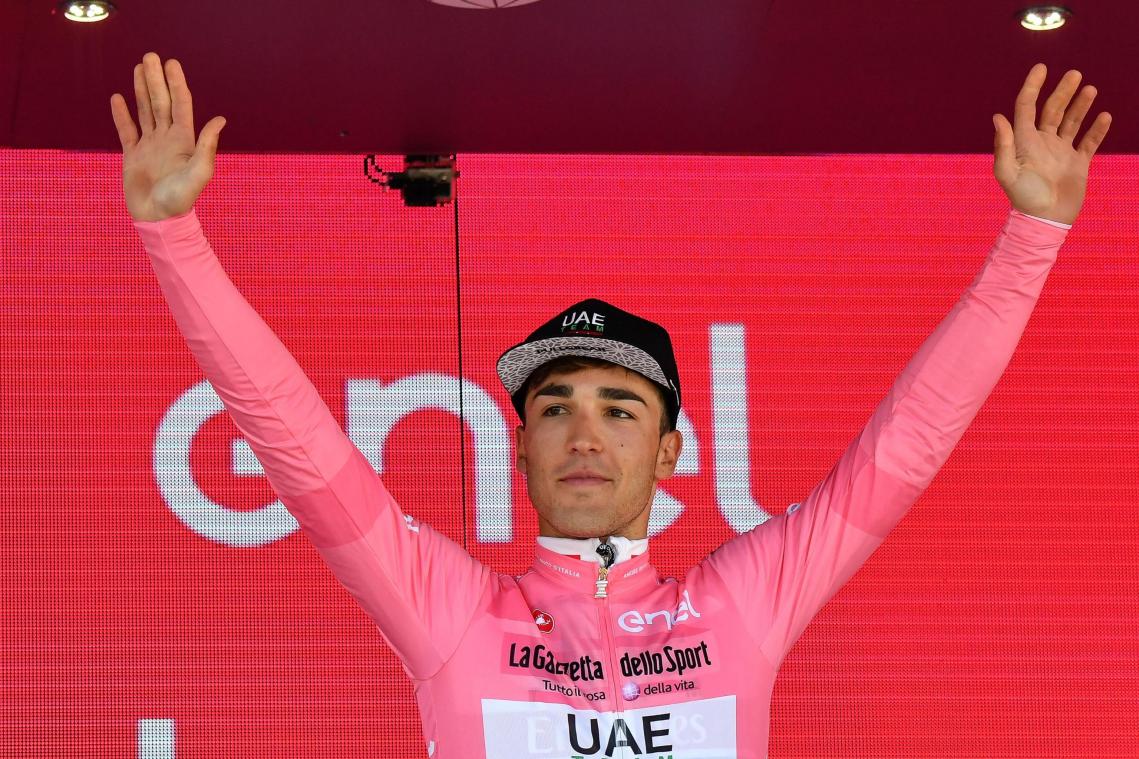 <p>Valerio Conti eroberte überraschenderweise das Rosa Trikot.</p>