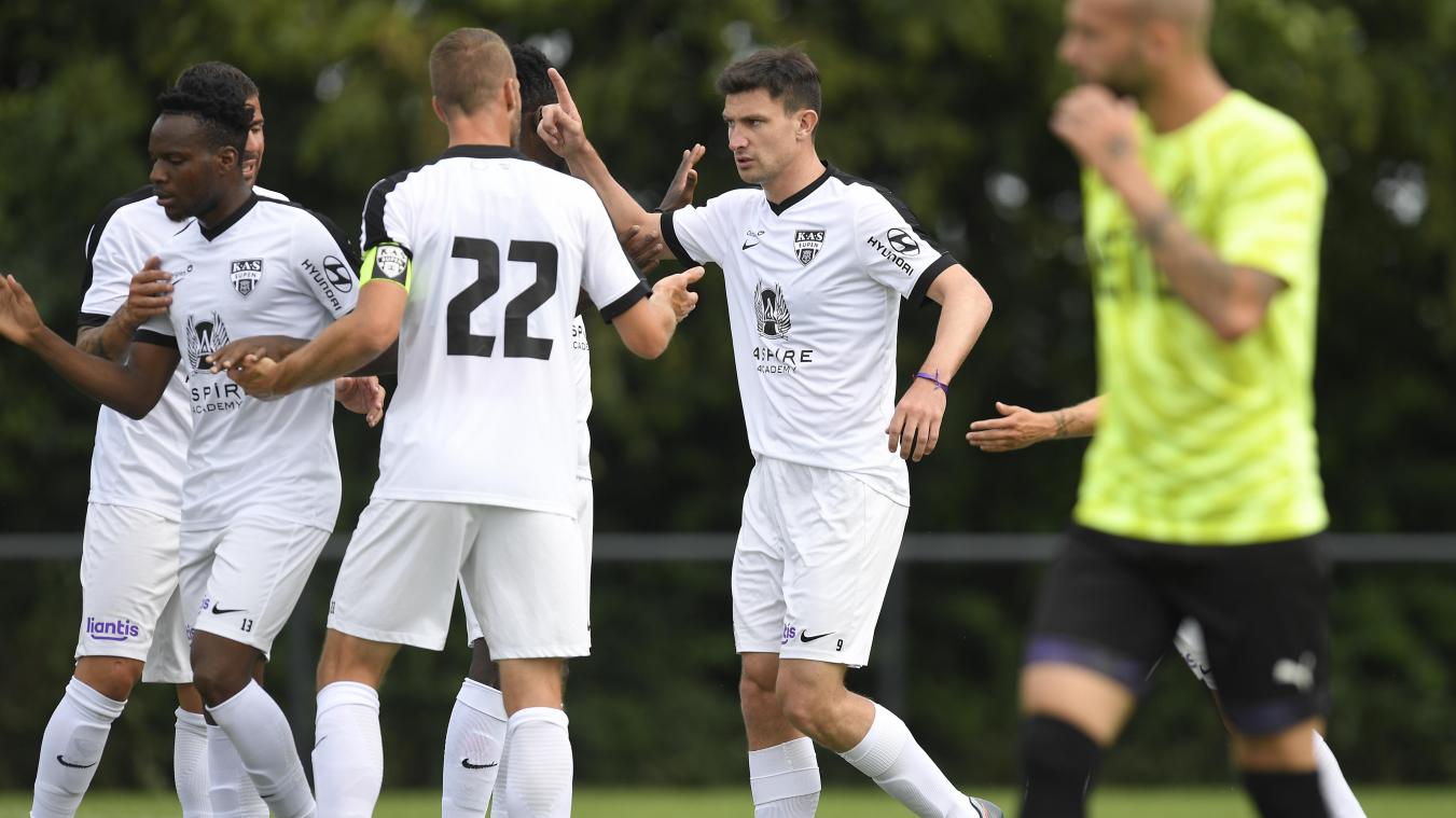 <p>Neuzugang Flavio Chiampichetti traf für die AS Eupen. Bild: David Hagemann</p>