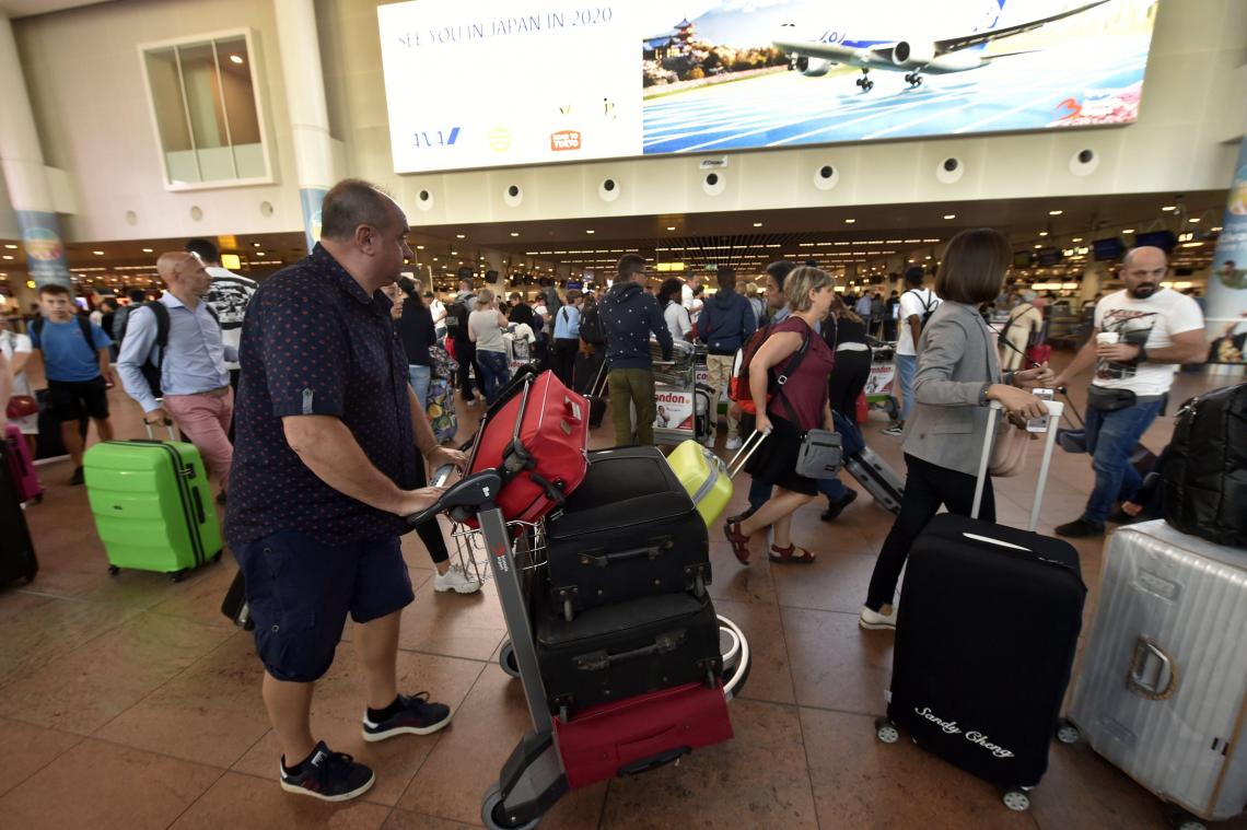 <p>Gepäckchaos am Brüsseler Flughafen</p>
