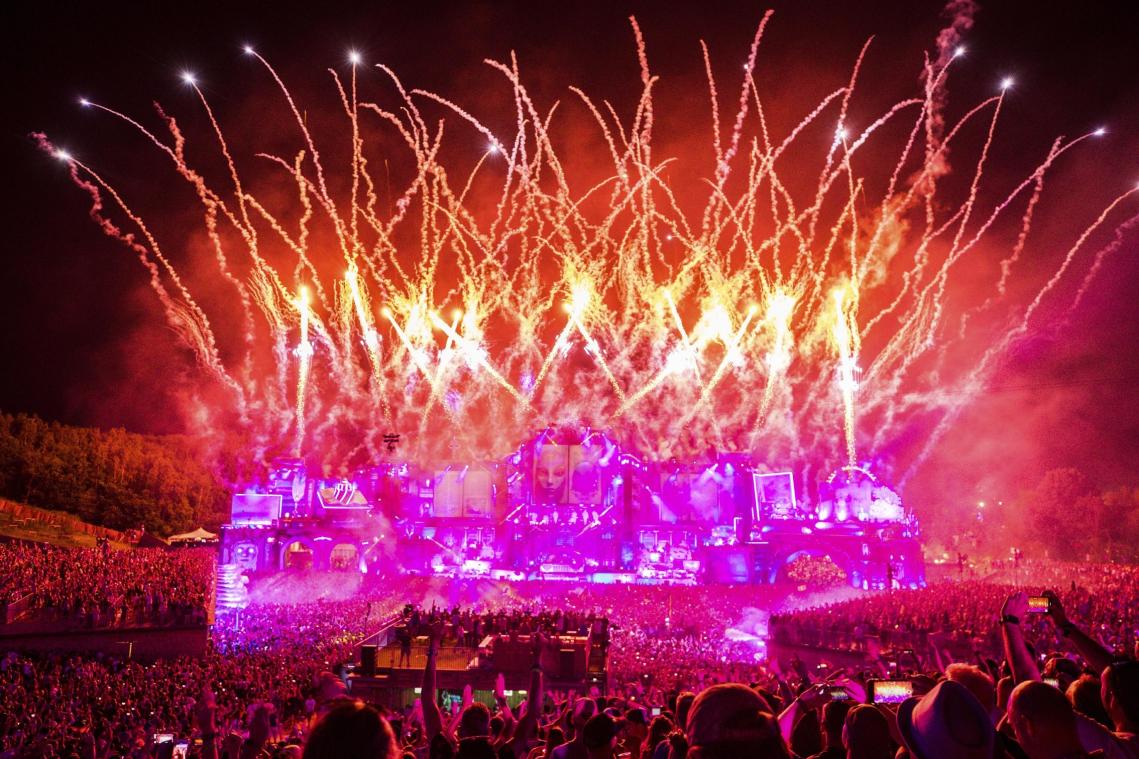 <p>Eine Aufnahme von ersten Tag des Tomorrowland-Festivals in Boom.</p>