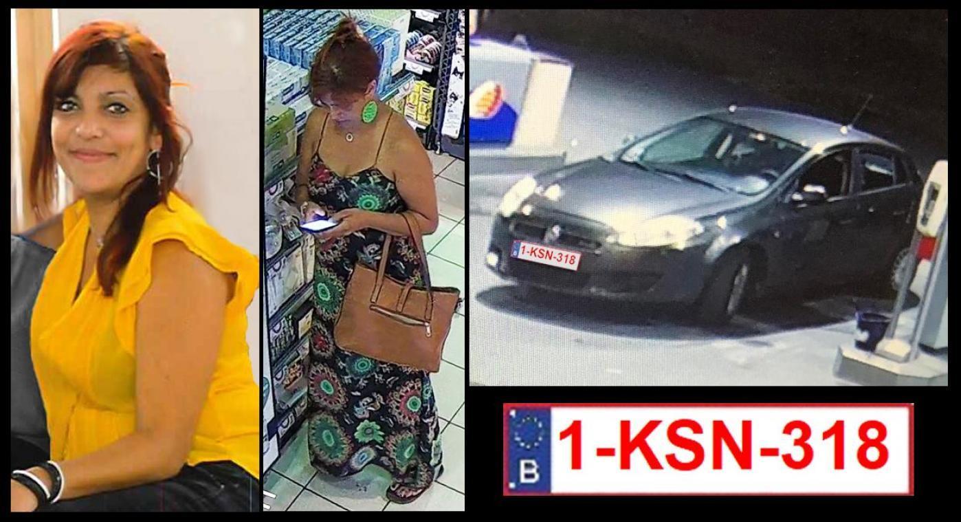 <p>Mit diesen Bildern war nach der 45-Jährigen gesucht worden. Die letzten Aufnahmen (r.) wurden in Awans gemacht, wo sie vor ihrem Verschwinden tankte.</p>