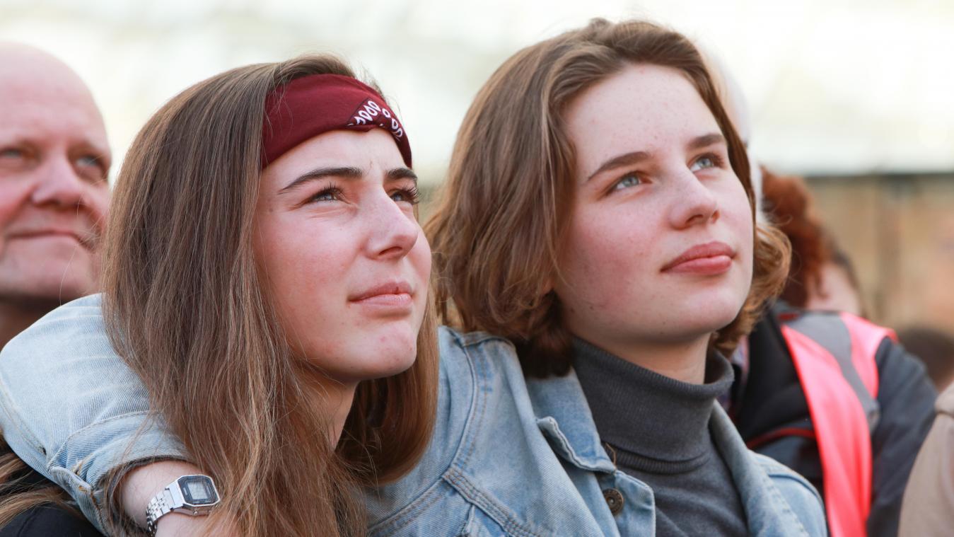 <p>Machen sich für den Klimaschutz stark: Anuna De Wever (rechts) und Adélaïde Charlier (links).</p>