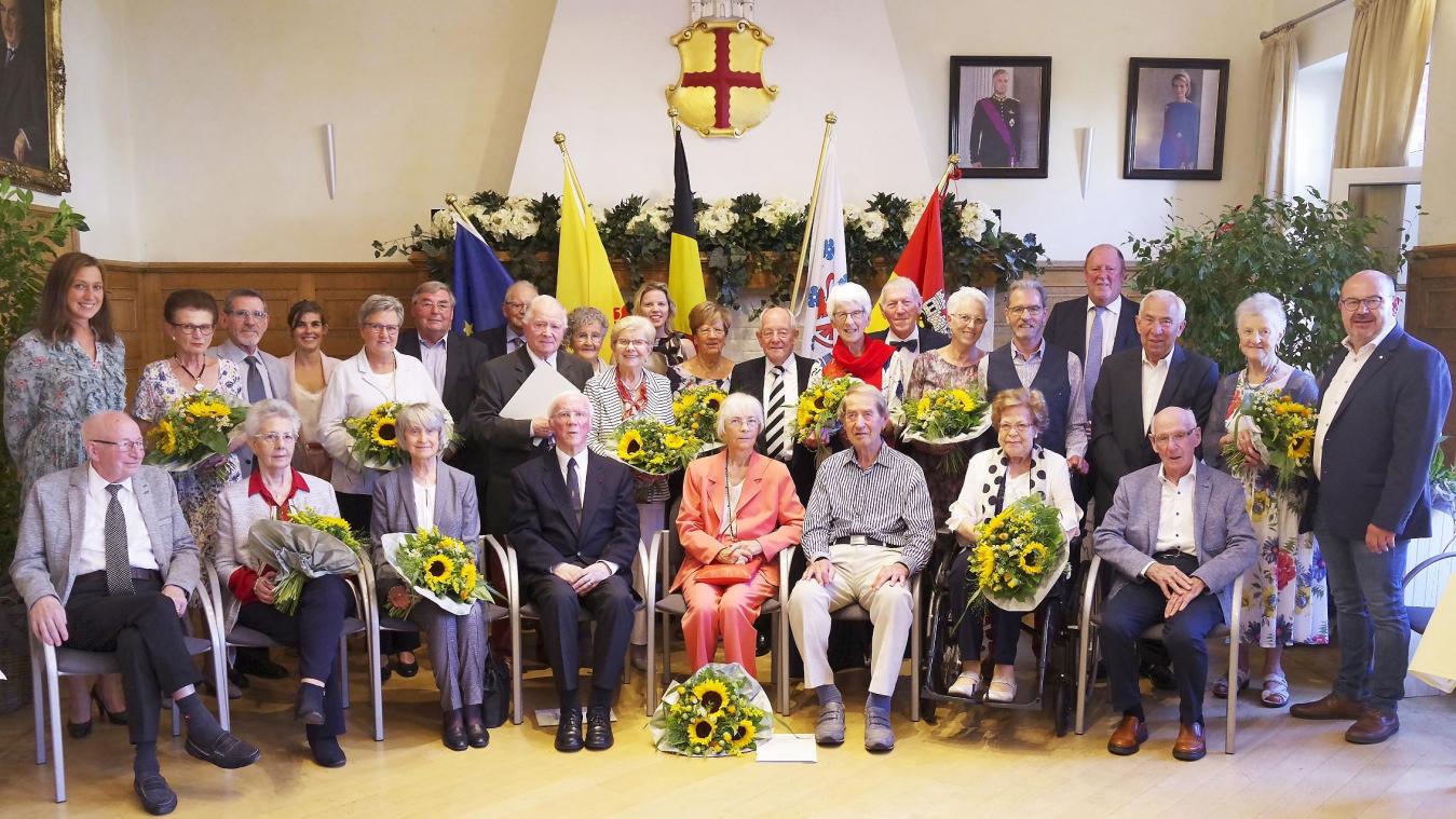 <p>Insgesamt 24 Jubelehepaare wurden bei einem von der Stadtverwaltung organisierten Festakt geehrt.</p>
