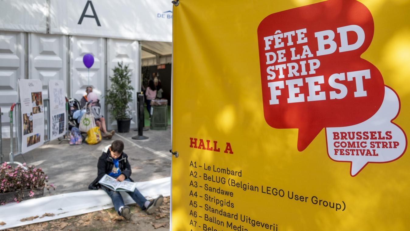 <p>Im Königlichen Park von Brüssel stand 2018 ein großes Zelt für das Festival.</p>