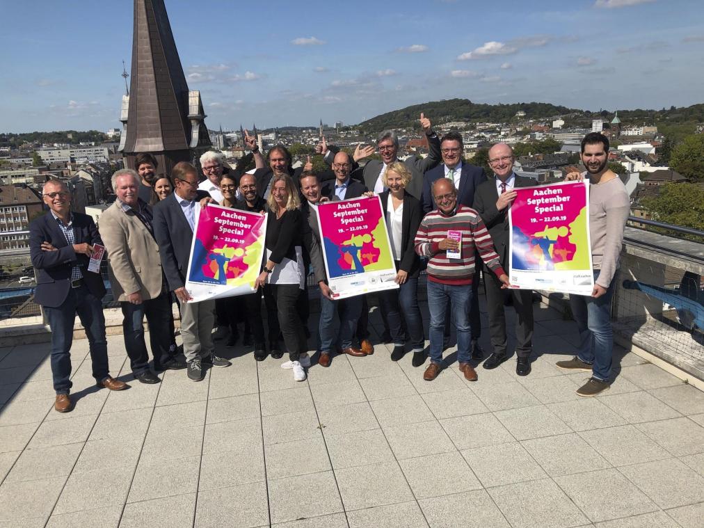 <p>Das „AachenSeptemberSpecial 2019“ vom 19. bis 22. September steht vor der Tür. Voller Vorfreude zeigten sich die Veranstalter, Stadt Aachen, der MAC – Märkte und Aktionskreis City e.V. und die RWTH Aachen als Kooperationspartner, bei der Pressekonferenz.</p>