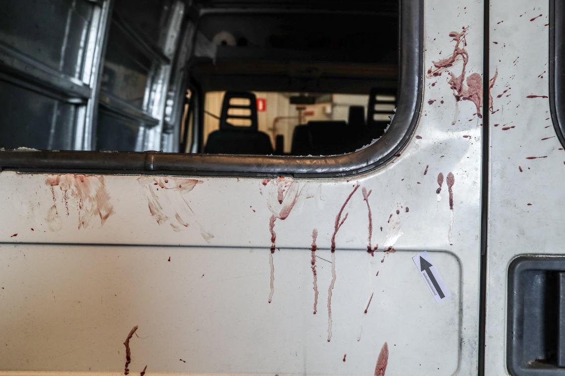 <p>Der Lieferwagen, mit dem die Flüchtlinge transportiert wurden.</p>