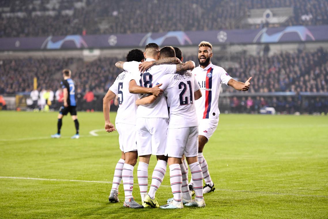 <p>Großer Jubel bei Paris St. Germain: Die Franzosen überrollten Brügge regelrecht.</p>