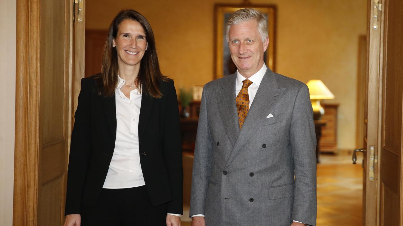 <p>Der König hat Sophie Wilmès am Sonntag mit der Regierungsführung betraut.</p>