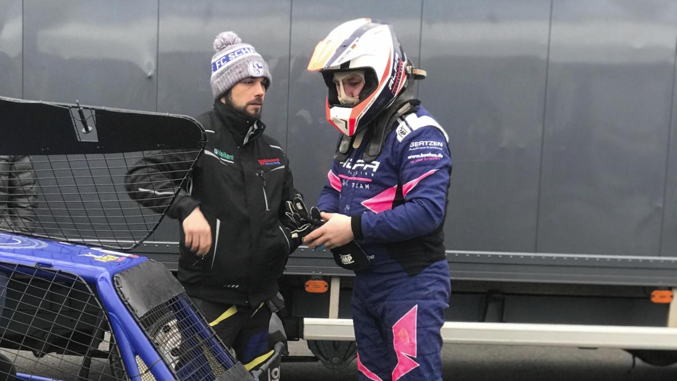 <p>Auch die beiden Champions Dany Born (l.) und Bernd Stubbe testeten fleißig in Mettet.</p>