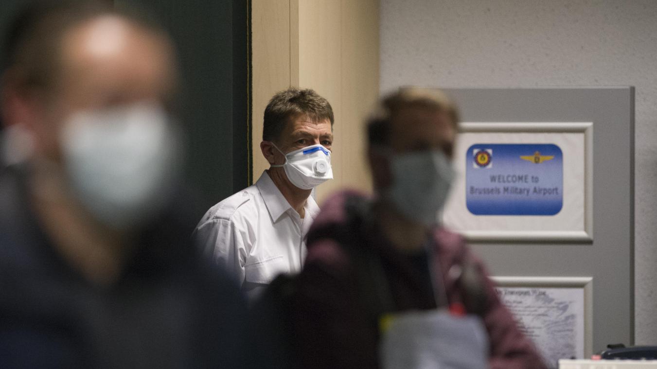<p>Eine Innenansicht des Militärkrankenhauses Königin Astrid, das auf die Ankunft das Flugzeugs mit belgischen und europäischen Bürgern aus Wuhan wartete.</p>