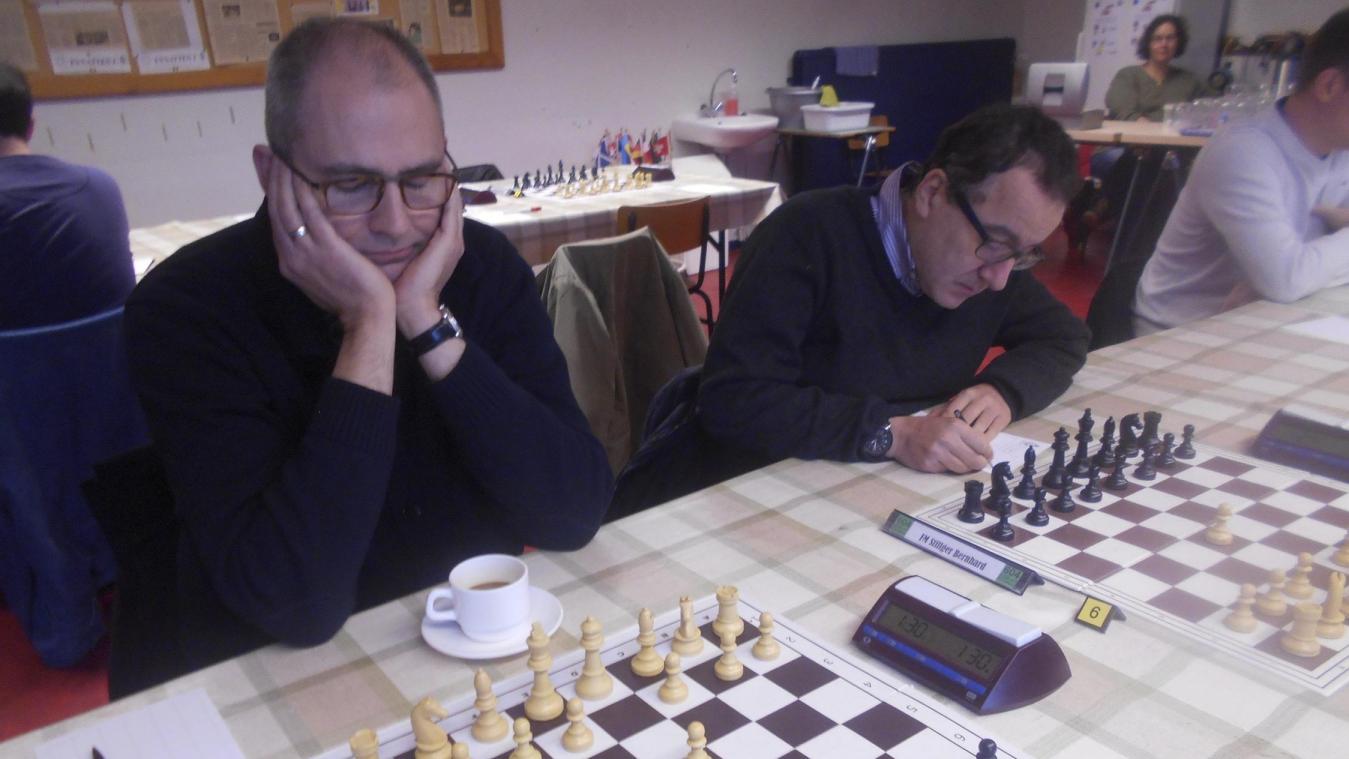 <p>Marcel Jügel (l.) und Bernhard Stillger konnten die Niederlage nicht verhindern.</p>