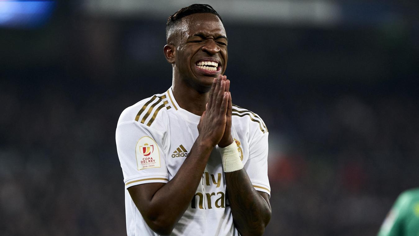 <p>Reals Vinicius Junior kann es nicht fassen.</p>