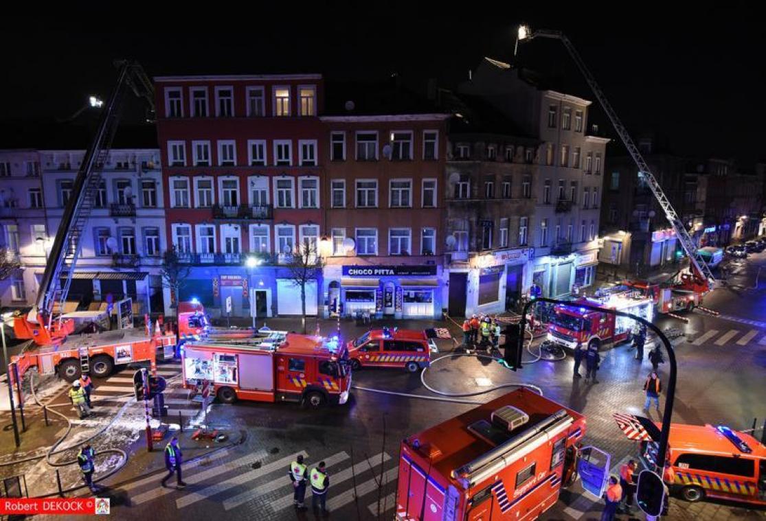 <p>Großeinsatz für die Feuerwehr im Norden Brüssels.</p>