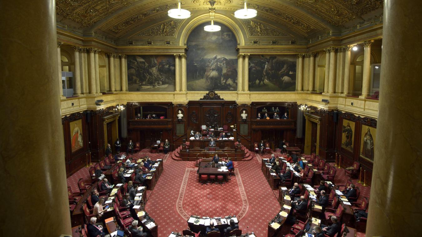 <p>Das Jugendparlament findet im Senat (hier die Plenarsitzung) statt.</p>