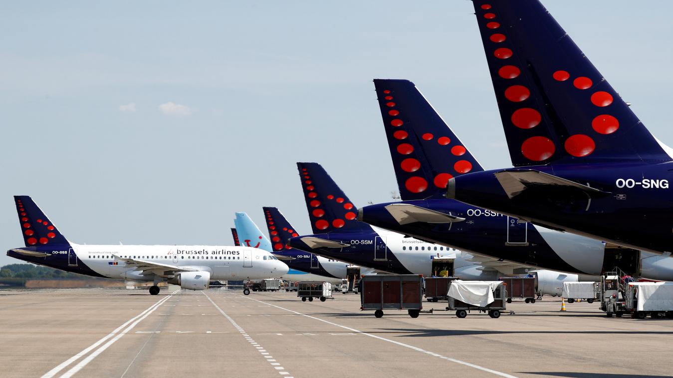<p>Die Flugzeuge von Brussels Airlines bleiben vorerst am Boden.</p>
