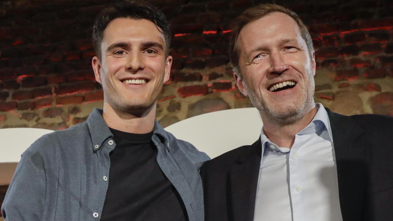 <p>Conner Rousseau (l.) und Paul Magnette ergriffen, mitten in der Coronakrise, die Initiative zu neuen Gesprächen mit anderen Parteivorsitzenden.</p>