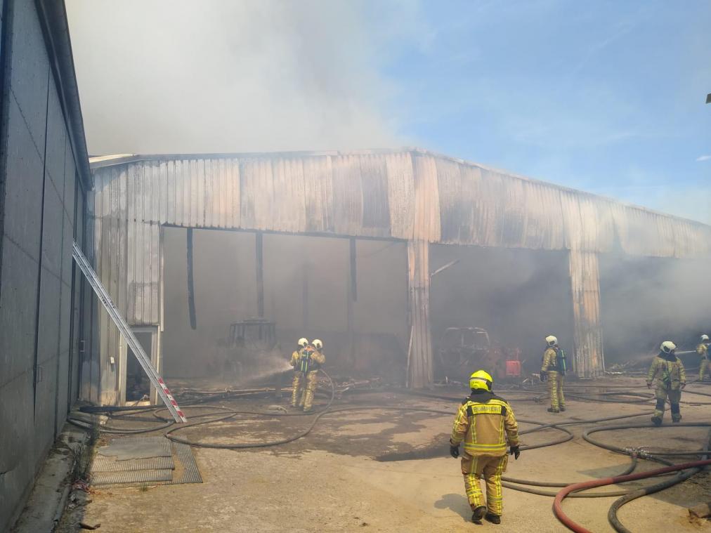 <p>Großbrand auf Bauernhof in Walk – Scheune komplett zerstört</p>
