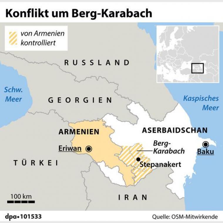 <p>Eriwan spricht von größerem Angriff gegen Berg-Karabach</p>

