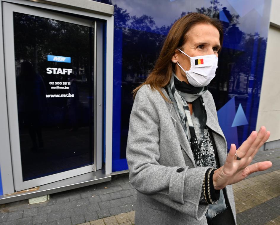 <p>Sophie Wilmès hat sich mit dem Coronavirus infiziert.</p>