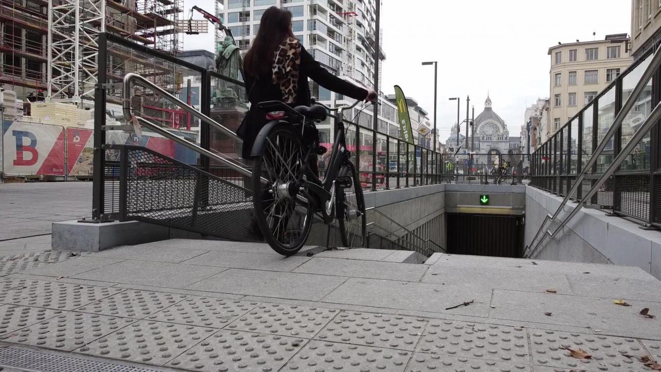 <p>Das neue Fahrradparkhaus befindet sich unter dem Teniersplaats.</p>