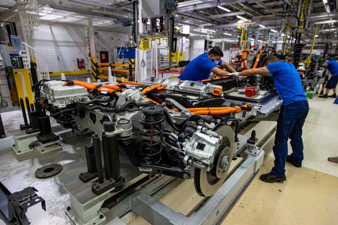 <p>Im Volvo-Werk in Gent wird der XC40 Recharge gefertigt.</p>