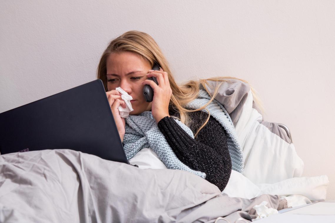 <p>41 Prozent der Arbeitnehmer fehlten 2020 keinen einzigen Tag an der Arbeit</p>
