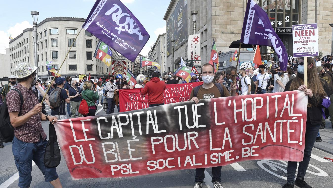 <p>Die Demonstrationen, wie hier in Brüssel, fanden auch in Frankreich und Italien statt.</p>
