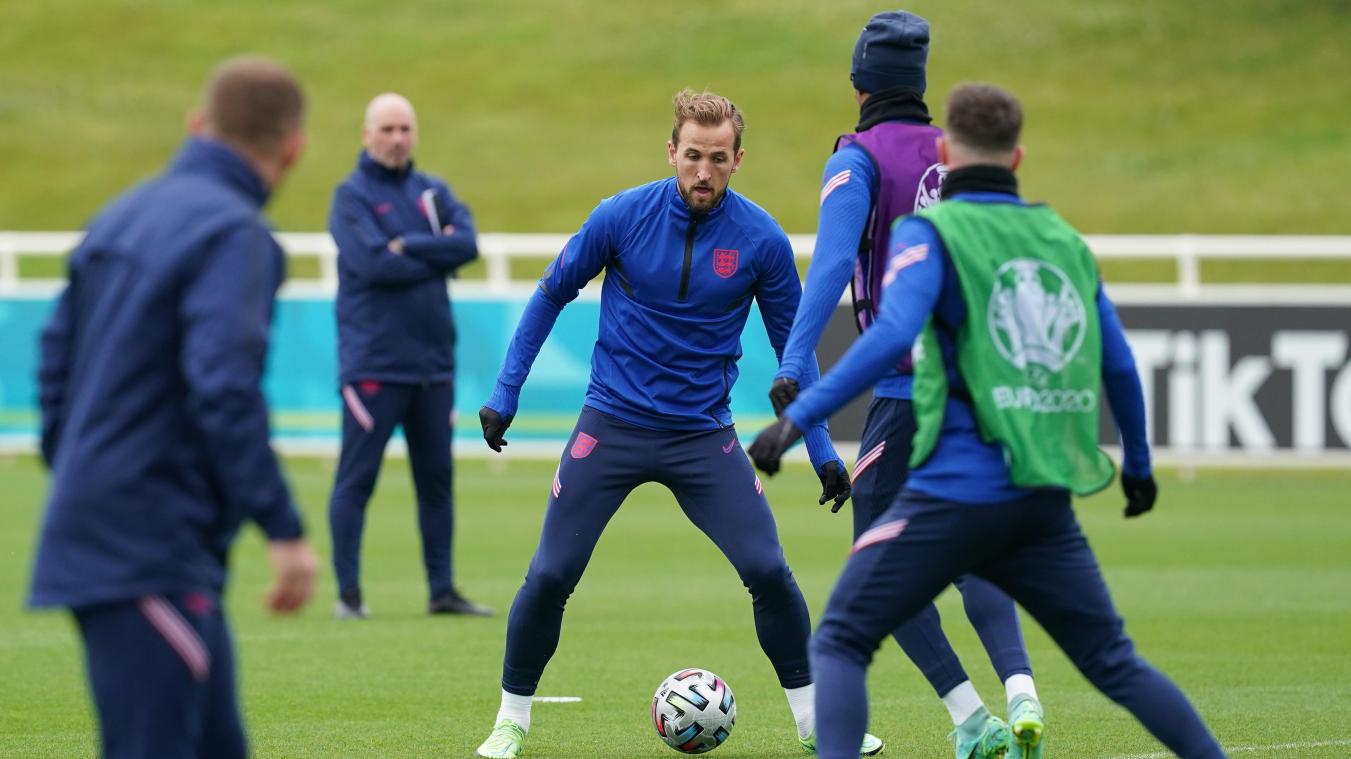 <p>Englands Kapitän Harry Kane schielt schon auf das Endspiel.</p>