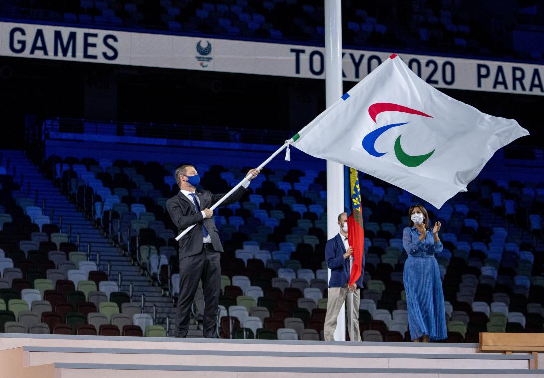 <p>IPC-Präsident Andrew Parsons erklärte die Paralympics von Tokio für beendet.</p>