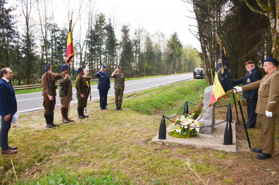 <p>Bei der Gedenkfeier wurde nicht nur an den gefallenen Soldaten erinnert, sondern an alle Mitglieder der Radfahrer-Grenzschutz-Regimente.</p>