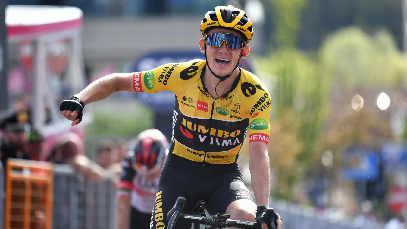 <p>Sprintstark und die neue Nummer eins am Berg: Koen Bouwman gewann die siebte Giro-Etappe.</p>