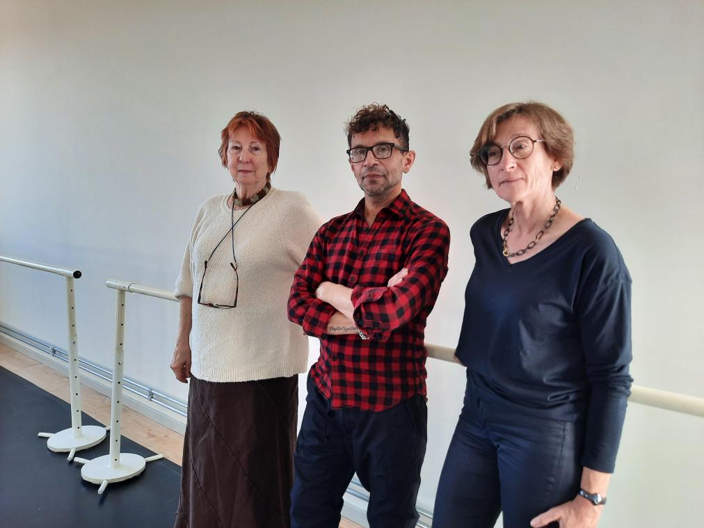 <p>Irene Kalbusch, Pascal Touzeau und Yvonne Klein (v. l.) arbeiten aktuell bei Compagnie Irene K. an verschiedenen Projekten zusammen.</p>