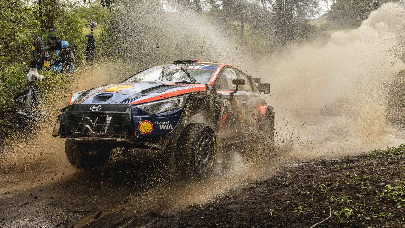 <p>Schwieriges Wochenende für Thierry Neuville (Hyundai) mit Platz fünf in Kenia</p>