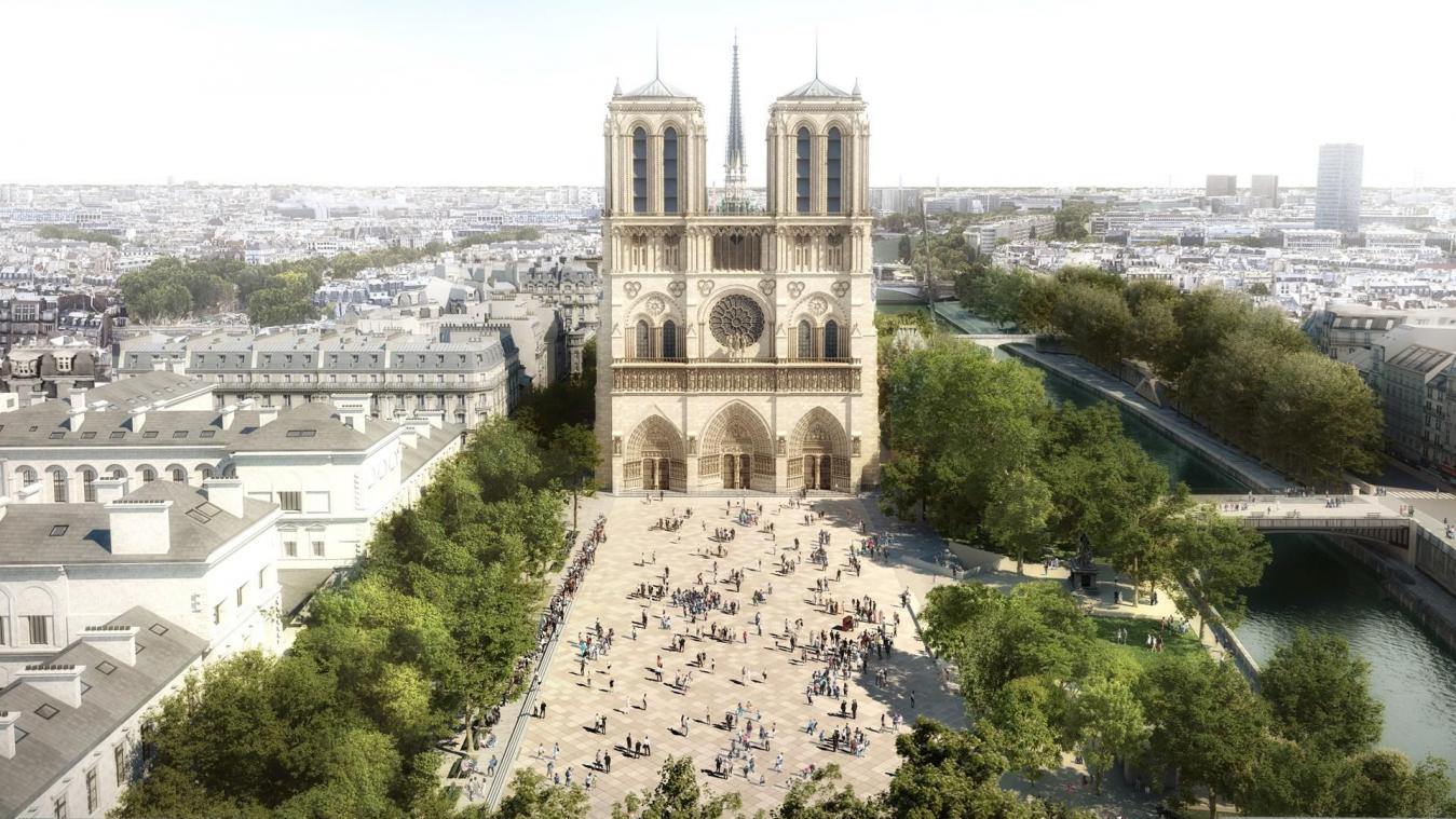 <p>Soll soll die Umgebung der Notre-Dame künftig erstrahlen.</p>
