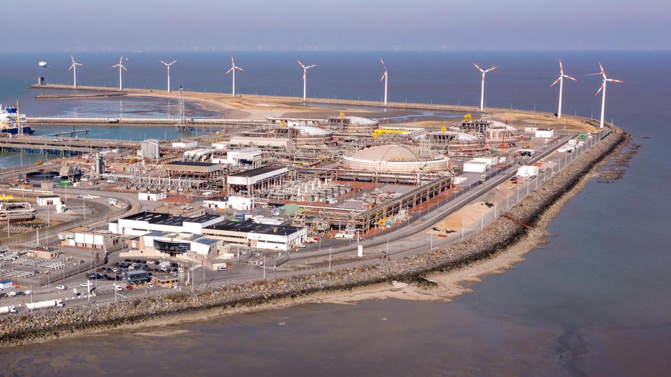 <p>Der LNG-Terminal des Gasnetzbetreibers Fluxys im Hafen von Zeebrugge</p>