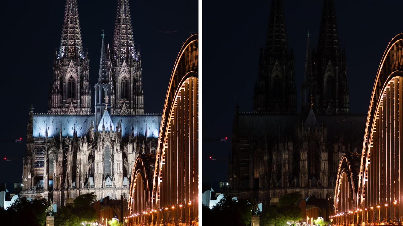 <p>Beleuchtet ist der Kölner vor 23 Uhr, unbeleuchtet nach 23 Uhr.</p>