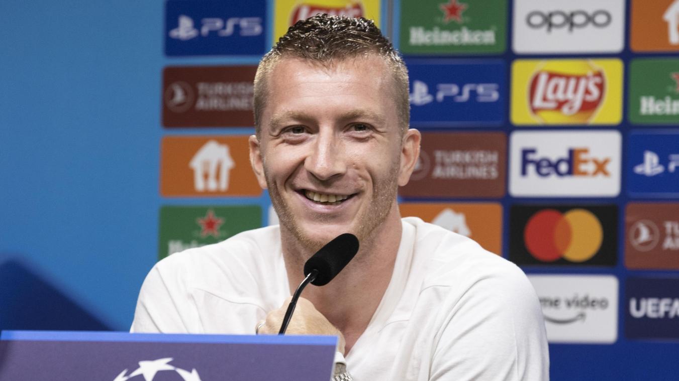 <p>Marco Reus blickt zuversichtlich auf die Partie gegen den FC Kopenhagen voraus. Foto: dpa</p>