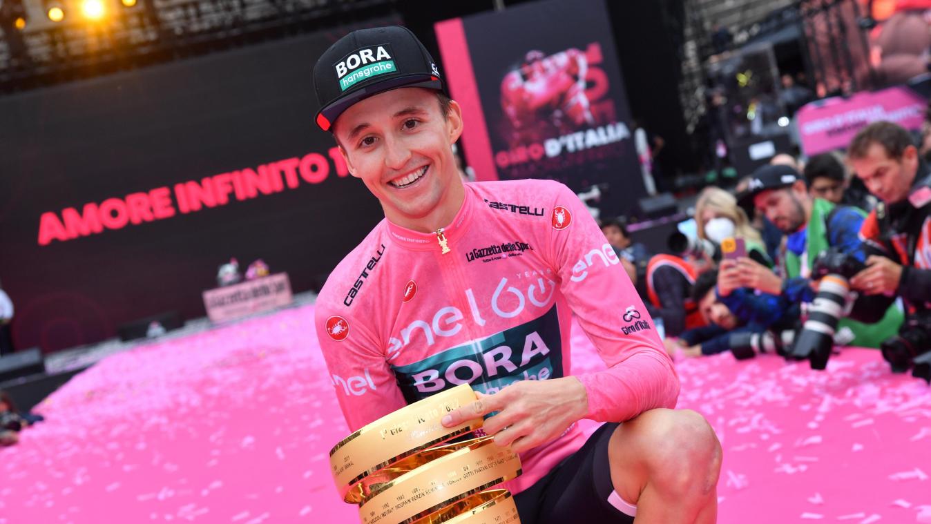 <p>Der Australier Jai Hindley beginnt den Giro 2023 als Titelverteidiger.</p>