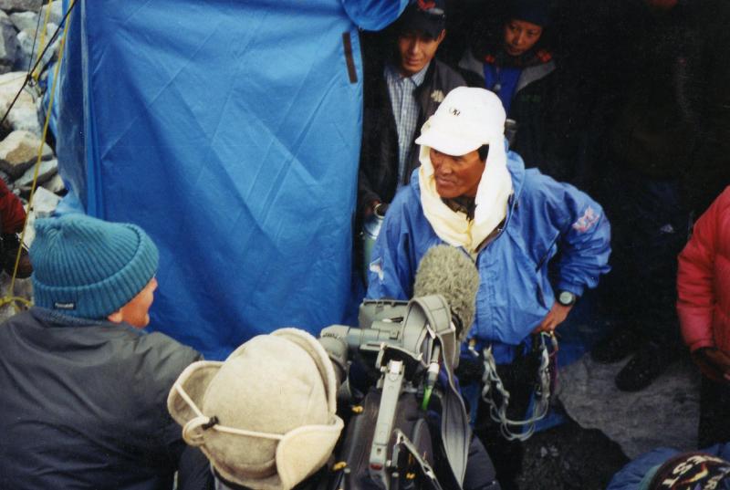 <p>Lhakpa Gelu vor der erneuten Mount-Everest-Besteigung.</p>