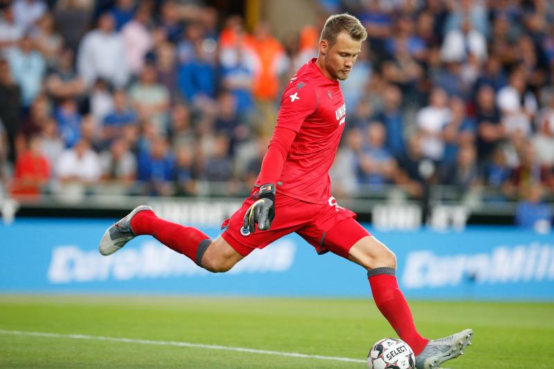 <p>Nationalkeeper Simon Mignolet machte am Dienstagabend sein erstes Spiel für Brügge.</p>