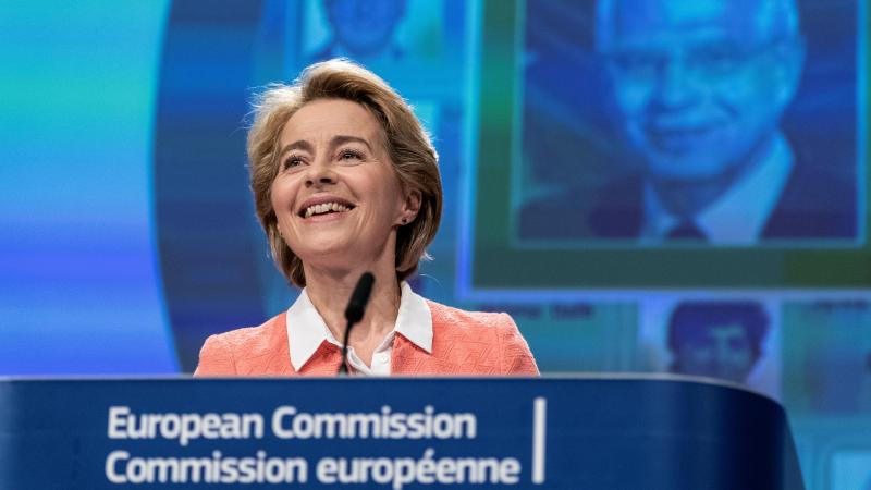 <p>Ursula von der Leyen stellte ihre Kandidaten vor.</p>