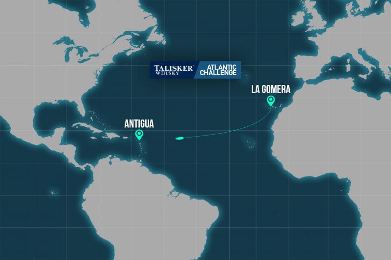 <p>Der Weg, den die Teilnehmer der „Atlantic Challenge“ zurücklegen müssen.</p>