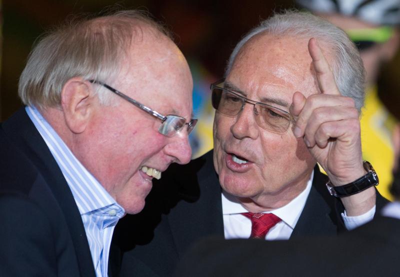 <p>Uwe Seeler und Franz Beckenbauer</p>