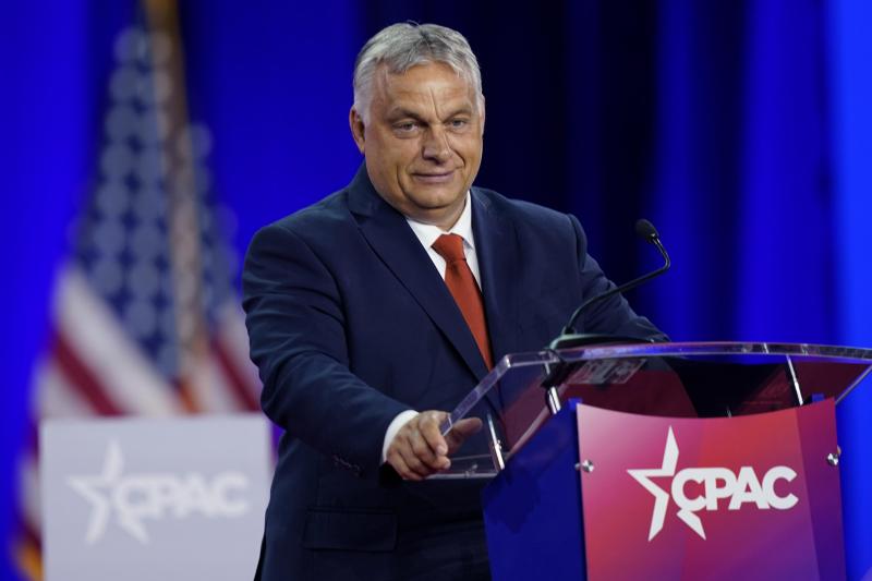 <p>Viktor Orban, Ministerpräsident von Ungarn, spricht auf der „Conservative Political Action Conference“.</p>