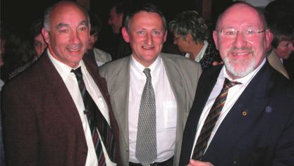 <p>Langjährige Weggefährten: Alfred Lecerf, Roger Franssen und Klaus Cormann (von rechts).</p>