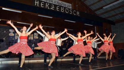 <p>Einige Beiträge wurde von Tanzpaaren und den Ladies der Rock'n Roll Gruppe Hot Shoes aus Bütgenbach begleitet.</p>