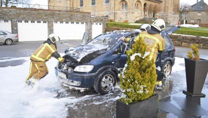 <p>Die Feuerwehr hatte den Brand relativ schnell unter Kontrolle.</p>